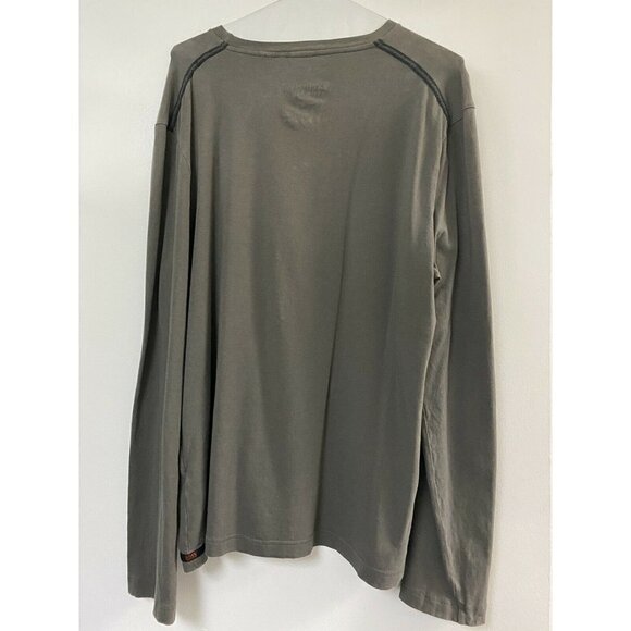 Hugo Boss Men’s Cotton Grey Long Sleeve Pullover Shirt Top Size Medium M - Picture 2 of 6